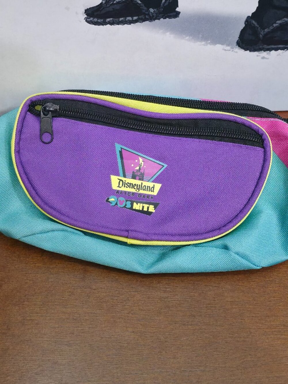 Disneyland After Dark 90's Nite Retro Multicolor Fanny Pack Waist Bag Outdoors